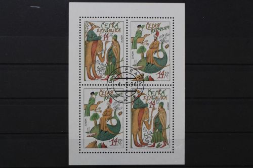 Tschechische Republik, MiNr. 36-37 Kleinbogen, gestempelt