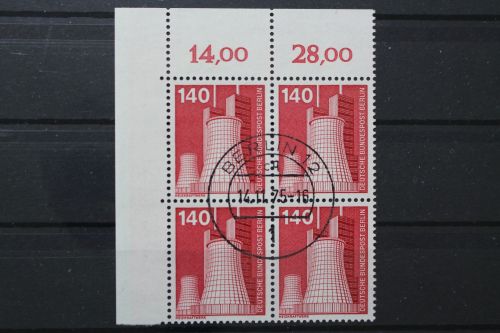 Berlin, MiNr. 504 Viererblock Ecke links oben, EST