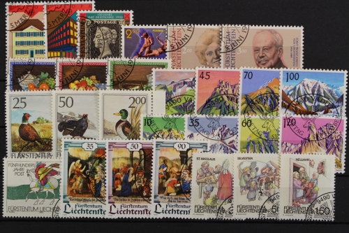 Liechtenstein, MiNr. 984-1010, Jahrgang 1990, ESST