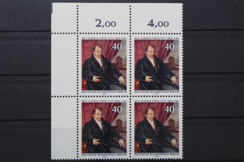 Berlin, MiNr. 452 Viererblock Ecke links oben, postfrisch