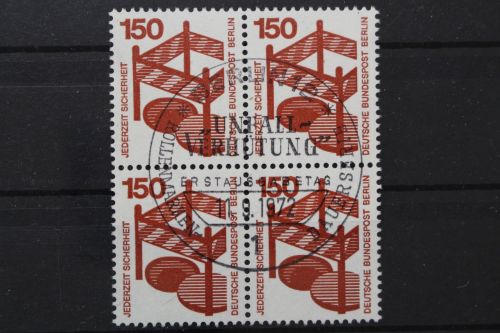 Berlin, MiNr. 411 A Viererblock, ESST