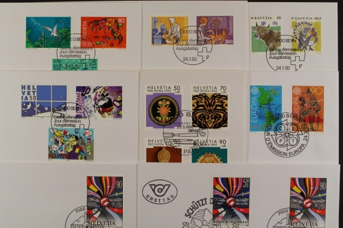 Schweiz, Partie aus 1992, FDC