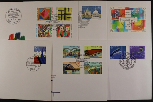 Schweiz, Partie aus 1991, FDC