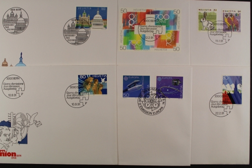 Schweiz, Partie aus 1991, FDC