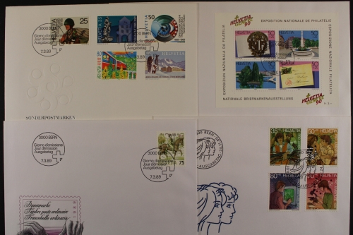 Schweiz, Partie aus den Jahren 1989 - 1990, FDC