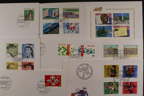 Schweiz, Partie aus 1990, FDC