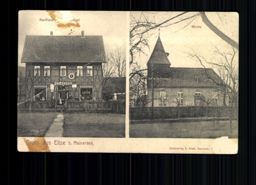 Eltze bei Meinersen, Kaufhaus und Kirche