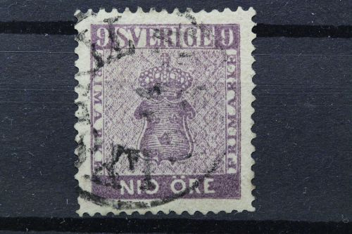 Schweden, MiNr. 8, gestempelt