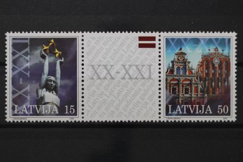 Lettland, MiNr. 529-530 Dreierstreifen, postfrisch