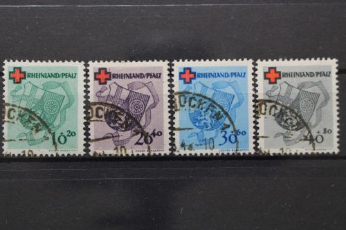 Fz. Rheinland-Pfalz, MiNr. 42-45 A, gestempelt, BPP Signatur