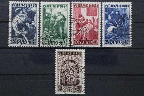 Saarland, MiNr. 267-271, gestempelt, BPP Signatur