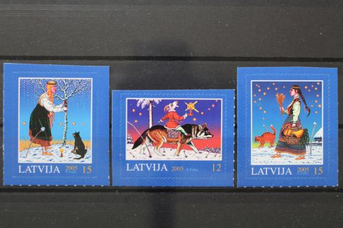 Lettland, MiNr. 649-651 skl, postfrisch