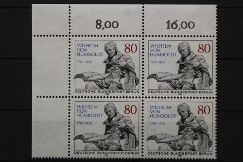 Berlin, MiNr. 731 Viererblock Ecke links oben, postfrisch