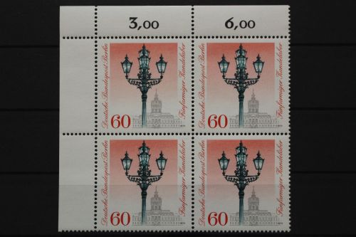 Berlin, MiNr. 606 Viererblock Ecke links oben, postfrisch