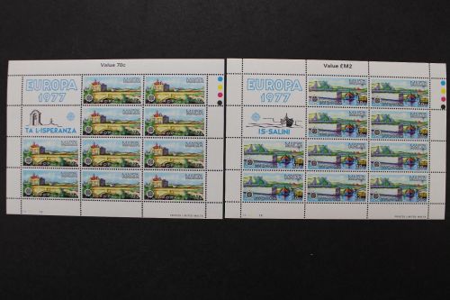 Malta, MiNr. 554-555 Kleinbogen, postfrisch