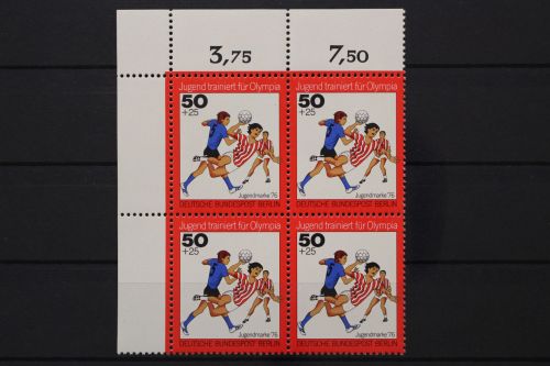 Berlin, MiNr. 519 Viererblock Ecke links oben, postfrisch