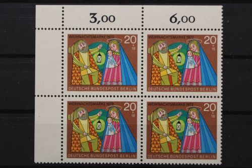 Berlin, MiNr. 441 Viererblock Ecke links oben, postfrisch