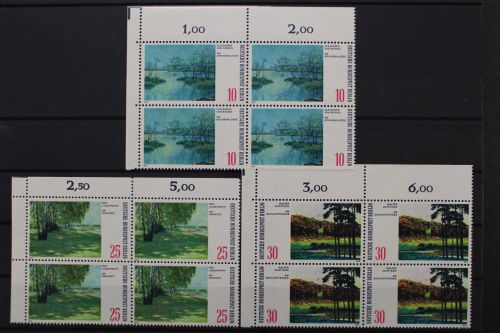 Berlin, MiNr. 423-425 Viererblock Ecke links oben, postfrisch