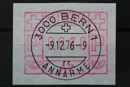 Schweiz Automatenmarken, MiNr. 1, gestempelt