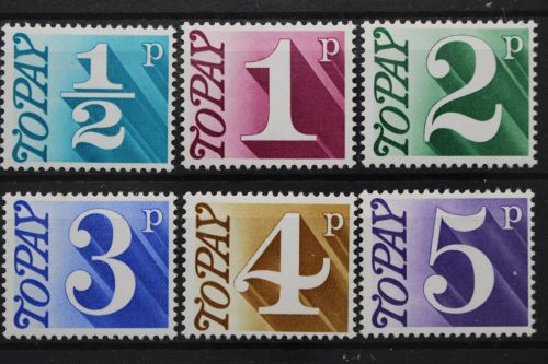 Großbritannien Porto, MiNr. 80-85, postfrisch