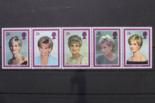 Großbritannien, MiNr. 1729-1733 Fünferstreifen, postfrisch