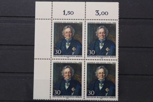 Berlin, MiNr. 377 Viererblock Ecke links oben, postfrisch