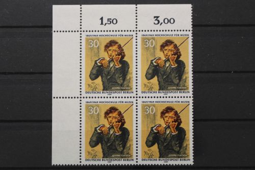 Berlin, MiNr. 347 Viererblock Ecke links oben, postfrisch
