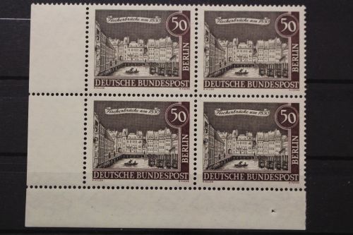Berlin, MiNr. 224 Viererblock Ecke links unten, postfrisch