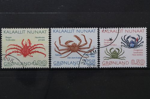 Grönland, MiNr. 231-233 I, gestempelt