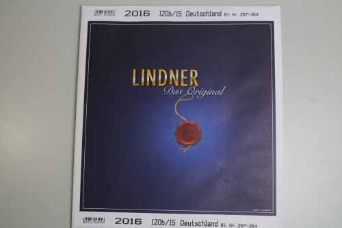 Lindner T-System, Deutschland Vordruckblätter 2016