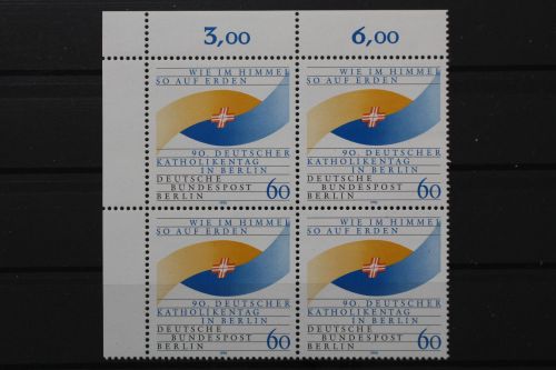 Berlin, MiNr. 873 Viererblock Ecke links oben, postfrisch