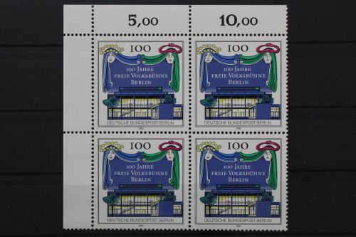 Berlin, MiNr. 866 Viererblock Ecke links oben, postfrisch