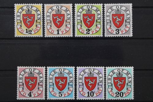 Insel Man Porto, MiNr. 1-8 I, postfrisch