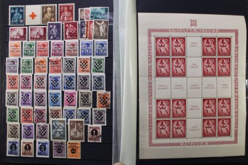 Kroatien, gute Teilsammlung aus einem Nachlaß