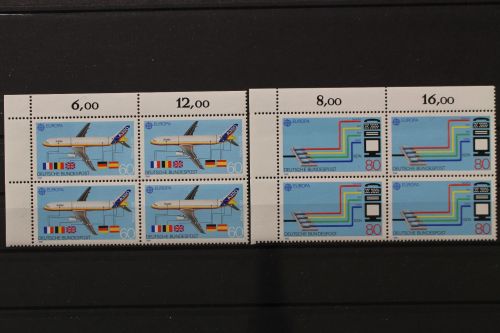 Deutschland, MiNr. 1367-1368 Viererblock Ecke li oben, postfrisch