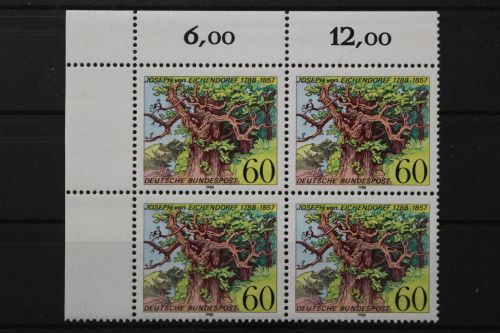 Deutschland, MiNr. 1356 Viererblock Ecke links oben, postfrisch