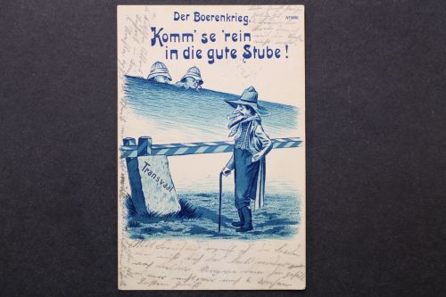 Der Boerenkrieg. Komm´so ´rein in die gute Stube, Scherzkarte