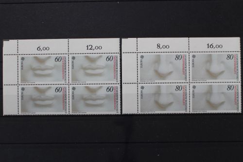 Deutschland, MiNr. 1278-1279 Viererblock Ecke li oben, postfrisch