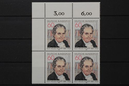 Deutschland, MiNr. 1082 Viererblock Ecke links oben, postfrisch