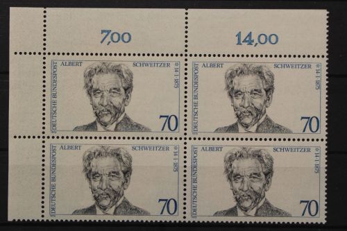 Deutschland, MiNr. 830 Viererblock Ecke links oben, postfrisch