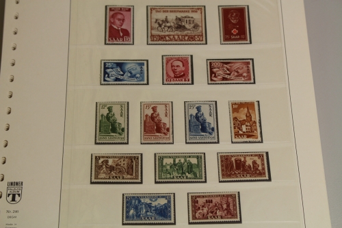 Saarland 1947-1959, postfrische fast komplette Sammlung