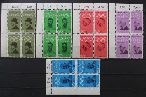 Deutschland, MiNr. 561-565 Viererblock Ecke li. oben, postfrisch