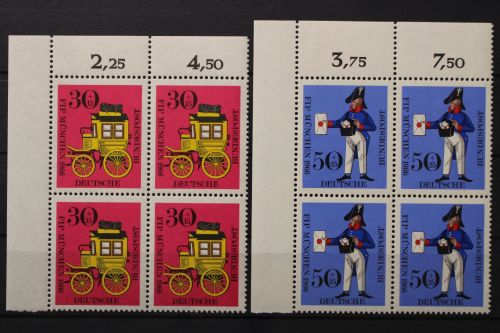 Deutschland, MiNr. 516-517 Viererblock Ecke li. oben, postfrisch