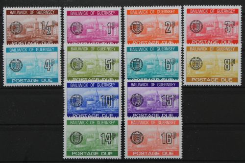 Guernsey Portomarken, MiNr. 18-29, postfrisch