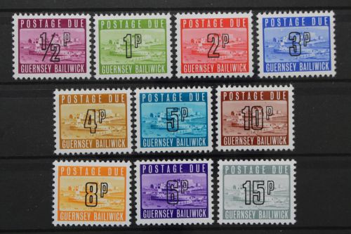 Guernsey Portomarken, MiNr. 8-17, postfrisch
