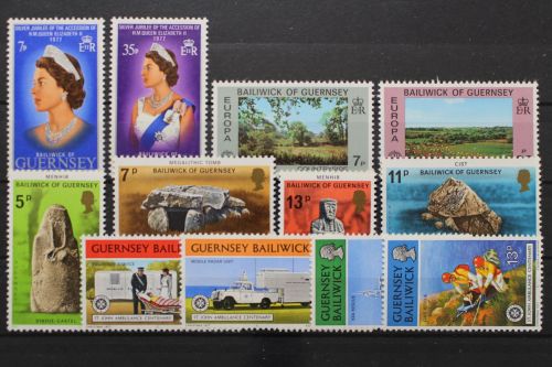 Guernsey, MiNr. 145-156 Jahrgang 1977, postfrisch