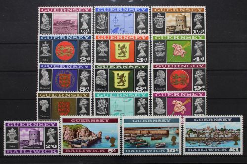 Guernsey, MiNr. 8-23, postfrisch