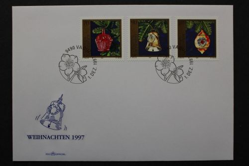 Liechtenstein, MiNr. 1159-1161, FDC