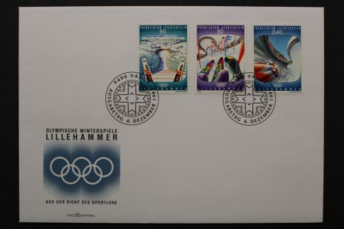 Liechtenstein, MiNr. 1076-1078, FDC