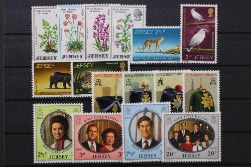 Jersey, MiNr. 61-76 Jahrgang 1972, postfrisch